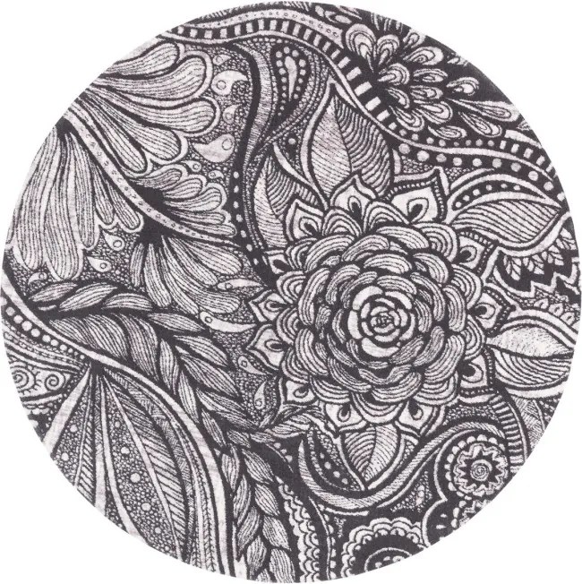 Koberec Agnella Agnus Hejk sivý kruh