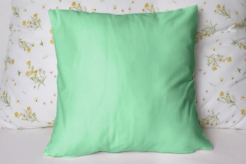 Polášek Jednofarebná obliečka na vankúš Jersey - Stredne šedá | 40 x 60 cm