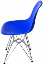 Židle DSR, královsky modrá (Chrom) S25155 CULTY +