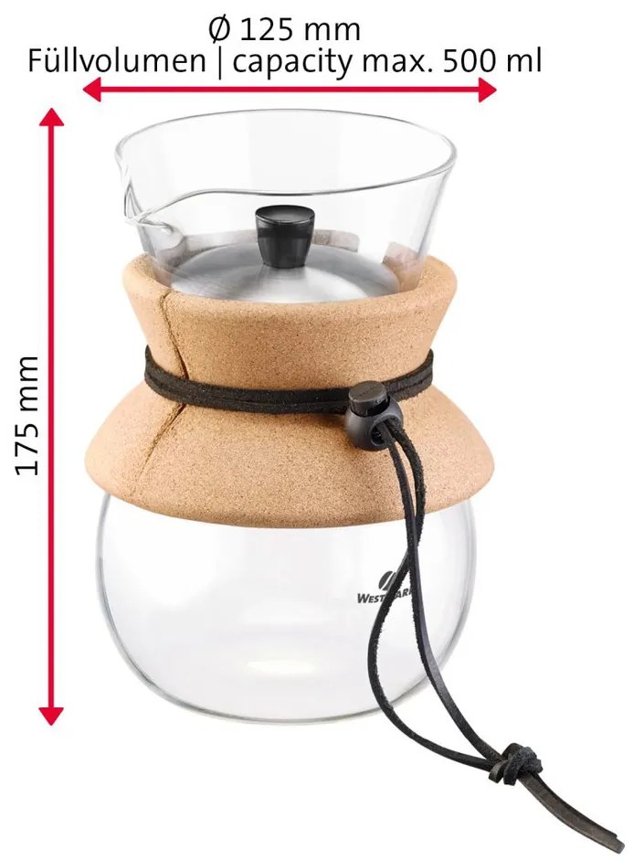 Westmark Kávovar na prekvapkávanú kávu BRASILIA, 500 ml