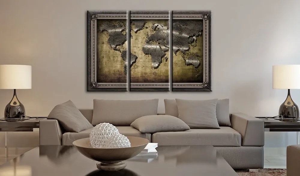Obraz kontinentov v ráme - The Framed World