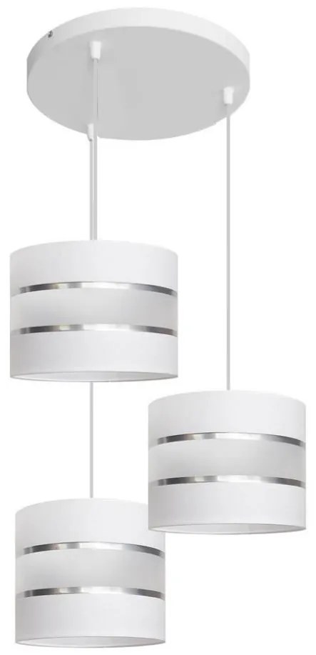 Helam Luster na lanku HELEN 3xE27/15W/230V biela HE1050