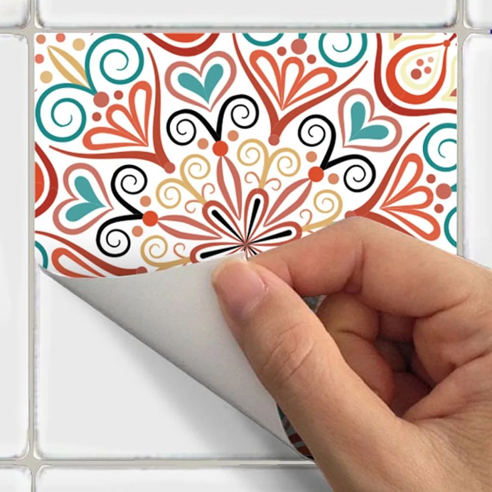 Sada 24 samolepiek Ambiance Flowers