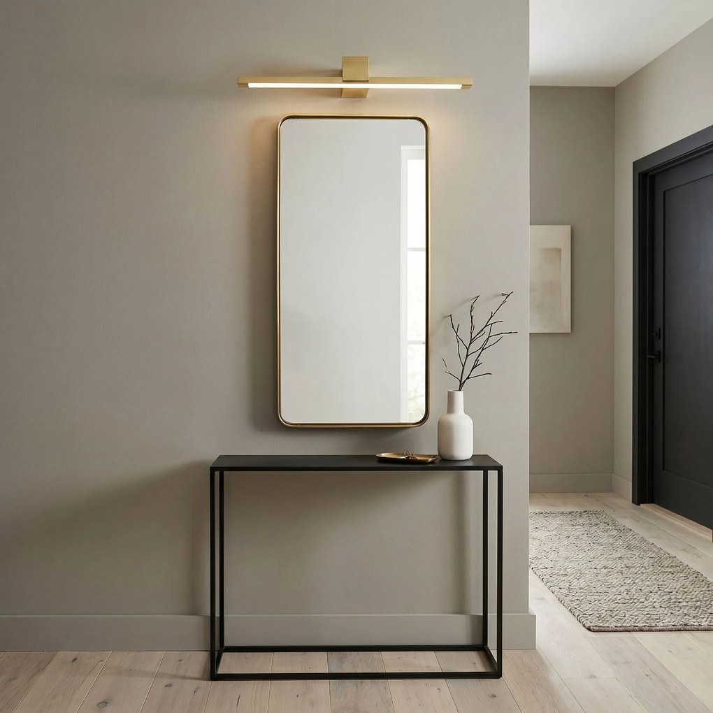 Toolight Toolight, LED kúpeľňové nástenné svietidlo 60cm, 12W, 1500lm, SWE044-1W, zlatá lesklá, OSW-20144