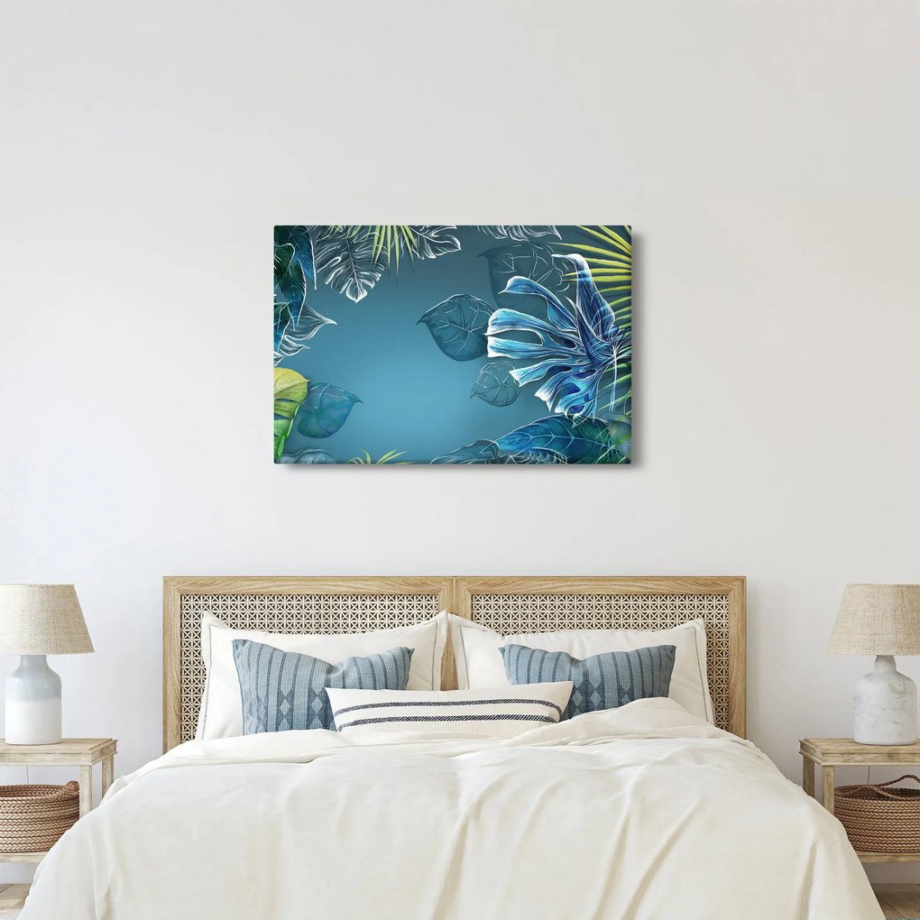 Obraz - Listy tropických rastlín (90x60 cm)