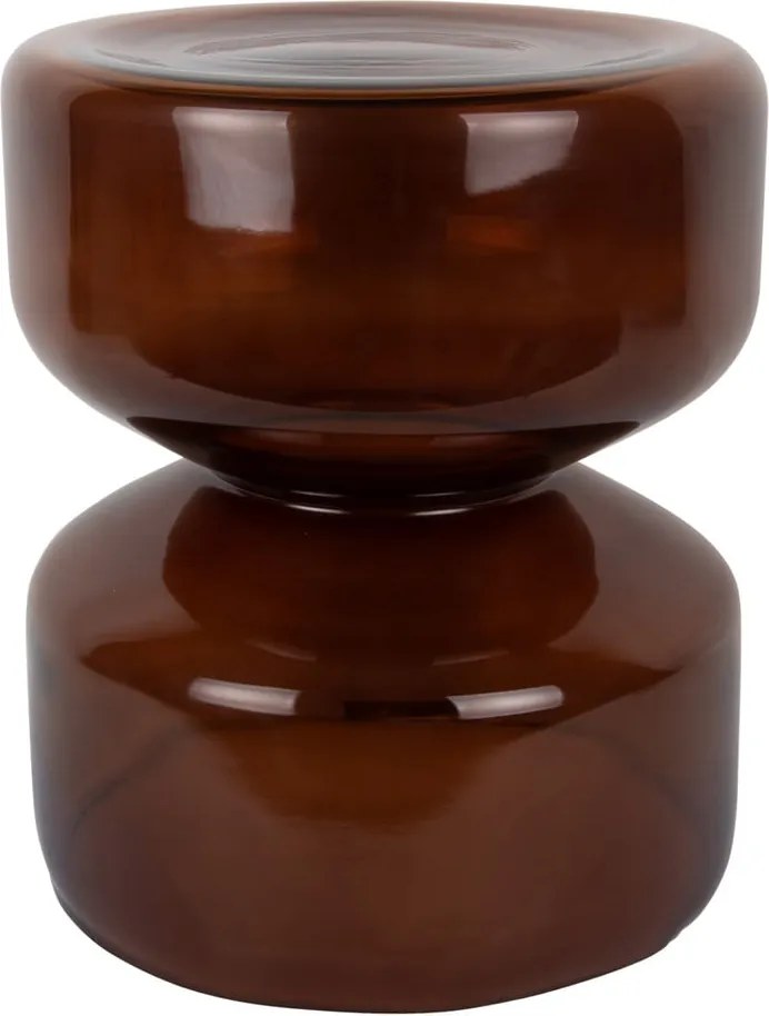 Sklenený okrúhly odkladací stolík ø 35 cm Doble – Leitmotiv