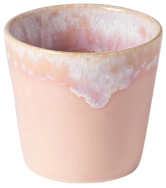 Bielo-ružová kameninová šálka na espresso Costa Nova, 200 ml