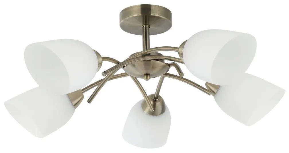 Prisadený luster DONNA 5xE27/60W/230V patina