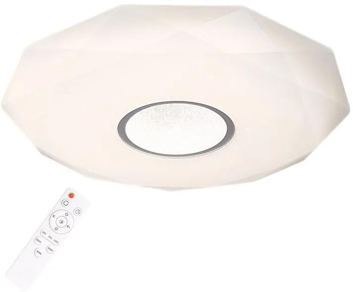 PLX Prisadené stropné LED osvetlenie TUMO, 80W, teplá-studená biela, 78cm, biele