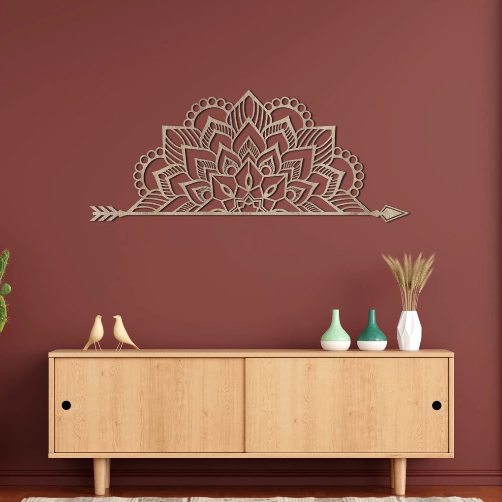 SENTOP | Mandala na stenu -  Moderná drevená dekorácia v boho štýle | SENTOP HDF0492