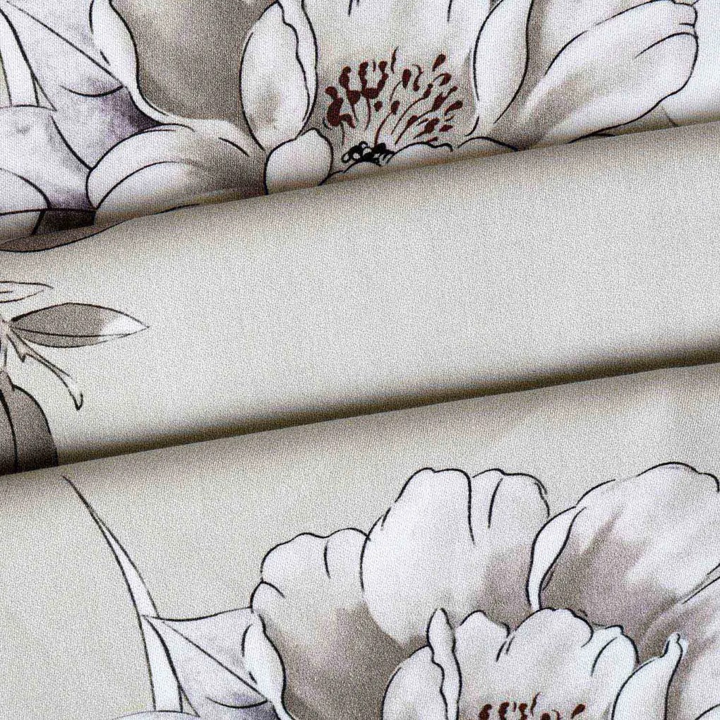 SATÉNOVÉ OBLIEČKY LUXURY ALENYA 160X200 CM, 2KS 70X80 CM KVETY