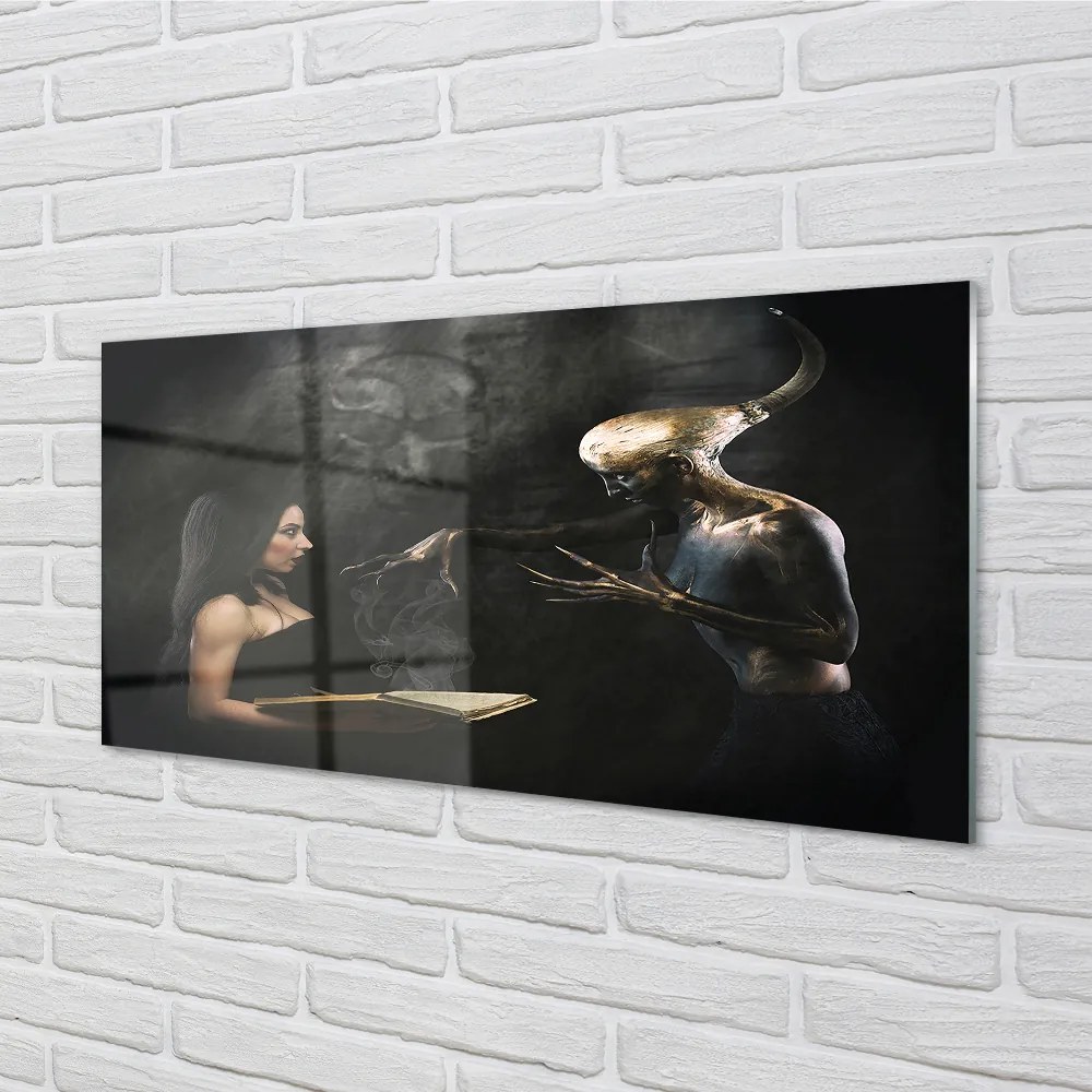 Nástenný panel  Žena temná postava 120x60 cm