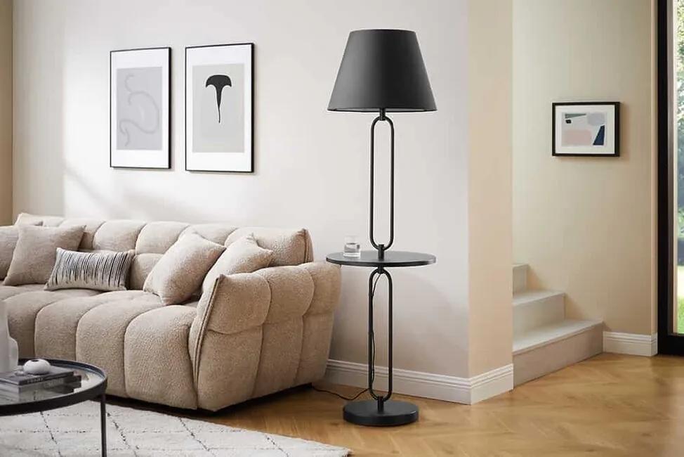 Dizajnová stojacia lampa Servant 175cm čierna