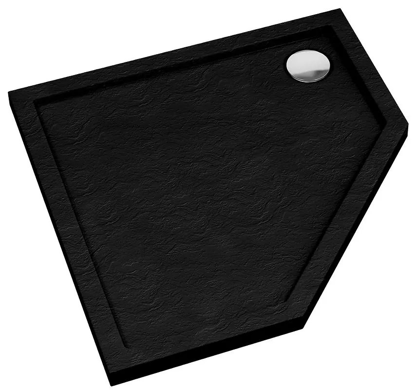 Vanička päťuhlová Black Stone 80x80x5 Espera AQM2397CST