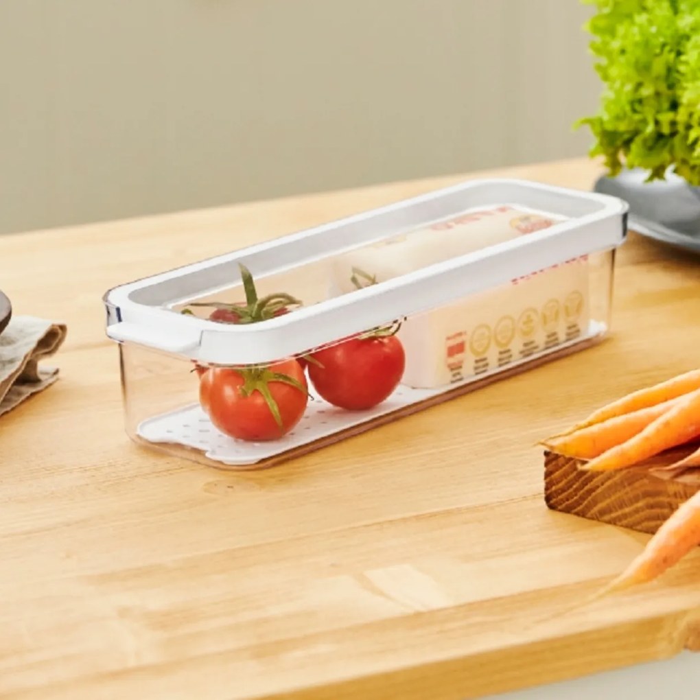 Rotho Organizér do chladničky, s vekom a špeciálnou podložkou 1,15l CAUMA