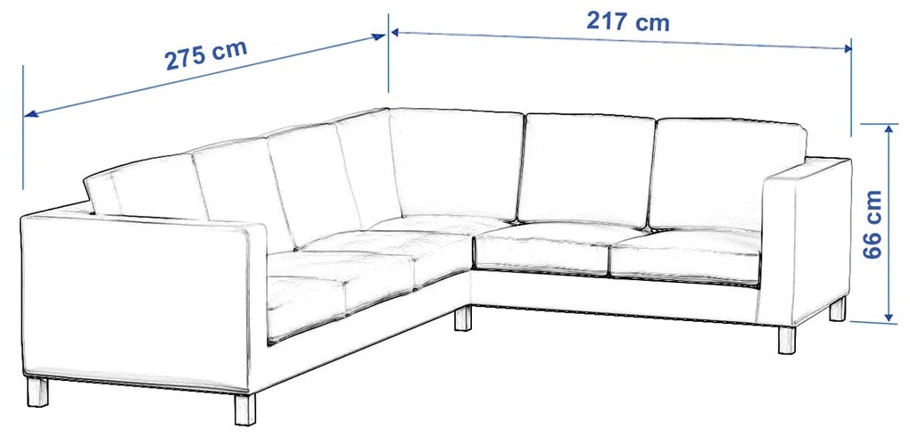 Poťah na sedačku Karlanda rohová,ľavostranná