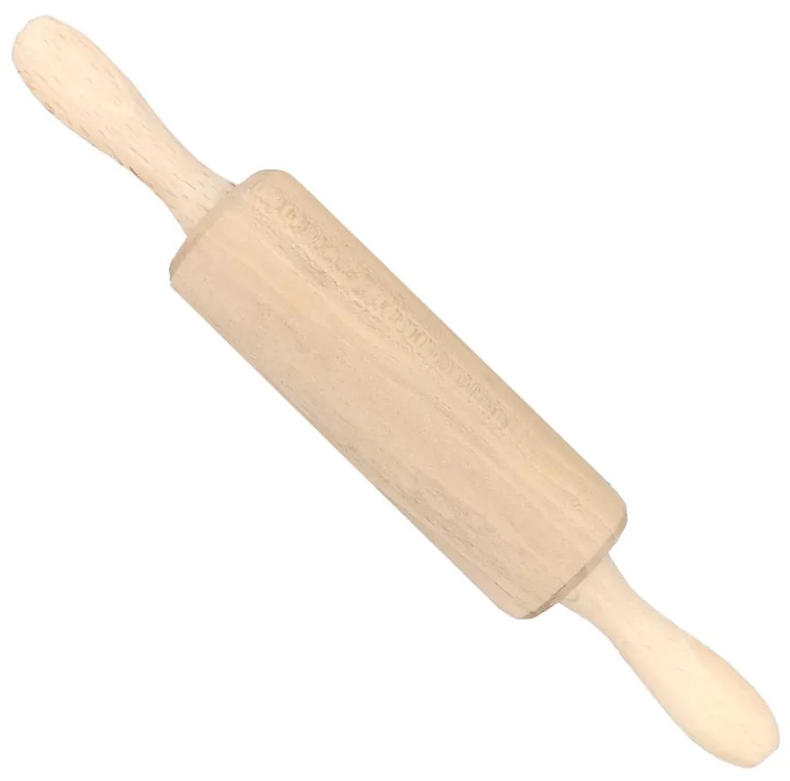 AMADEA Drevený valček mini, masívne drevo, dĺžka 23 cm