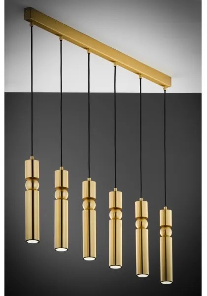 Jupiter 2011 - Luster na lanku ALAS 6xGU10/10W/230V zlatá