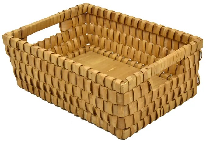 Úložný košík z dyhy Rozmery (cm): 30x20, v. 10