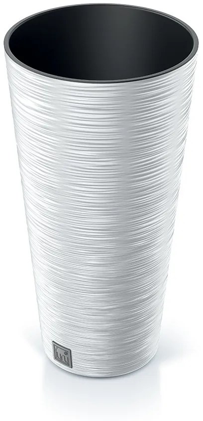 Prosperplast Kvetináč FUSU III biely, varianta 25 cm