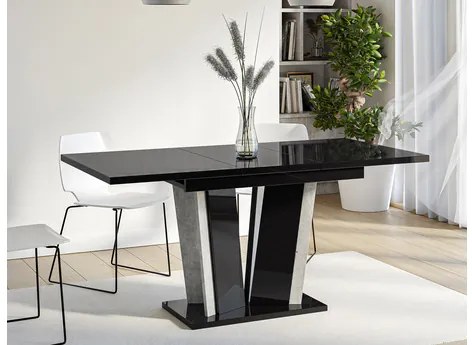Rozkladací jedálenský stôl Lyliad II, Farby: artisan / čierna