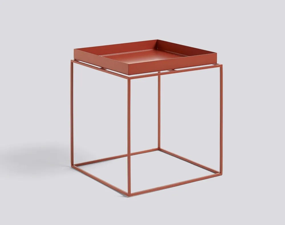 HAY Stolík Tray Table 40x40, red