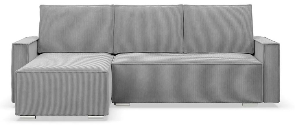 Rohová rozkladacia sedacia súprava LUCCA Sivá I