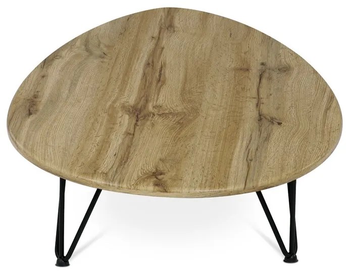 Autronic BONTEC Konferenčný stolík 94x69cm, mdf, divoký dub, AF-3013 OAK Farba: Biela