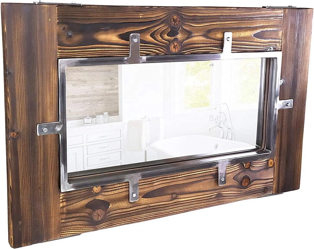 CHYRKA® Zrkadlo LL nástenné zrkadlo LEMBERG drevené zrkadlo šatňa zrkadlo chodba zrkadlo