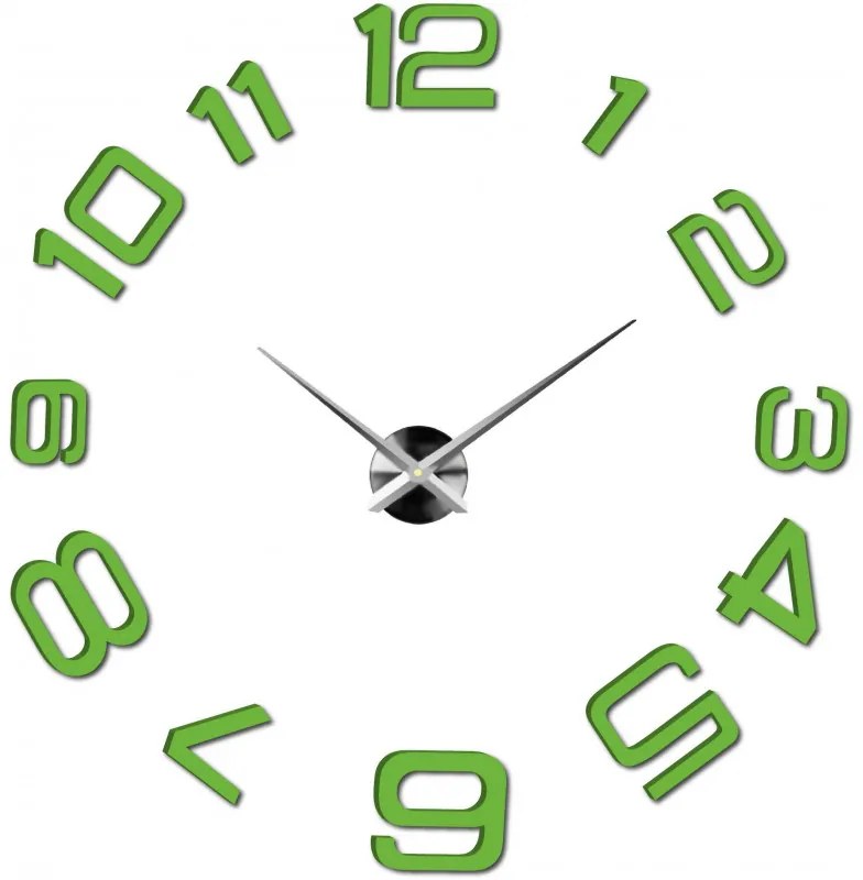 Moderné nalepovacie nástenné hodiny | 3D hodiny 12S053-Wanduhr HEU-