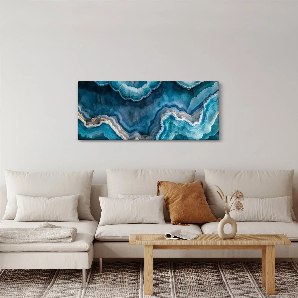 Obraz - Akvamarín detail (120x50 cm)