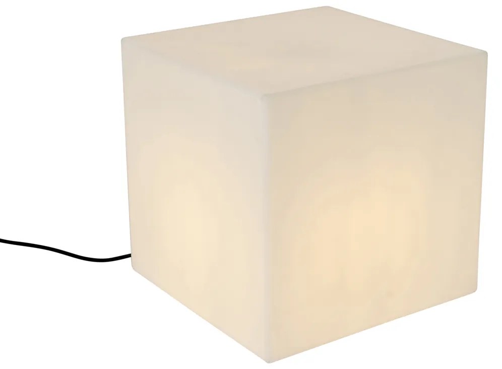Moderné vonkajšie svietidlo biele 38 cm štvorcové IP44 - Nura