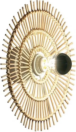 Toolight Boho, nástenné svietidlo 43cm 1xE27 APP1577-5C, prírodná hnedá, OSW-03904