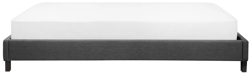 Čalúnená sivá posteľ 180x200cm ROANNE Beliani