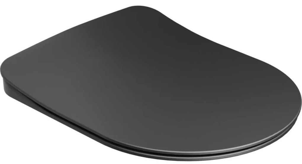 Ravak X01795 - WC sedátko SoftClose CHROME čierne