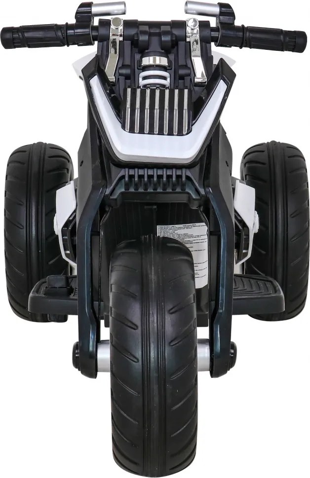 Ramiz Detský motocykel na batérie Future Biela + audio panel + pomalý štart + EVA kolesá