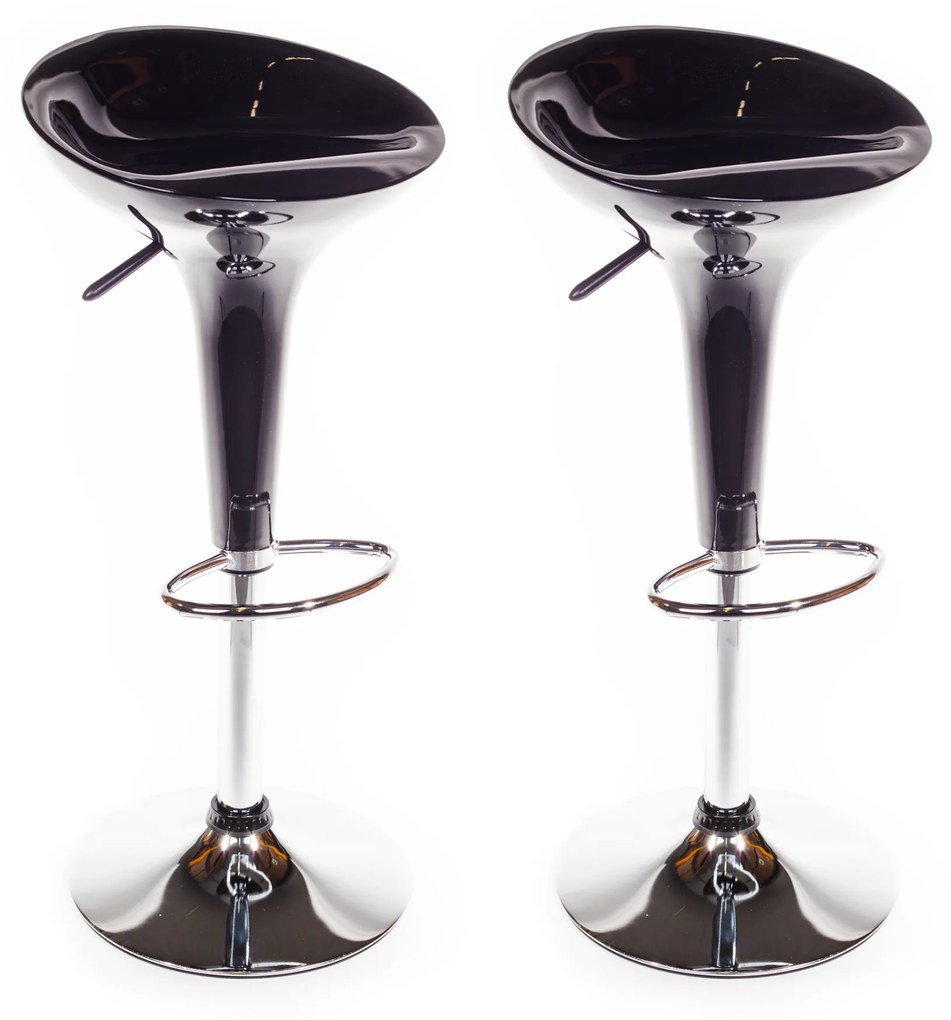 2x Barová stolička Hawaj CL-1213 | čierna