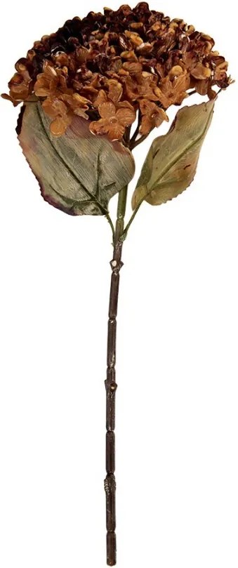 Vínová umelá dekorácia sušená kvetina hortenzie - 15*15*47 cm