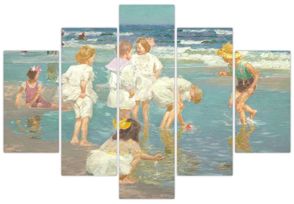 Obraz - Edward Henry Potthast, A Holiday, reprodukcia (150x105 cm)