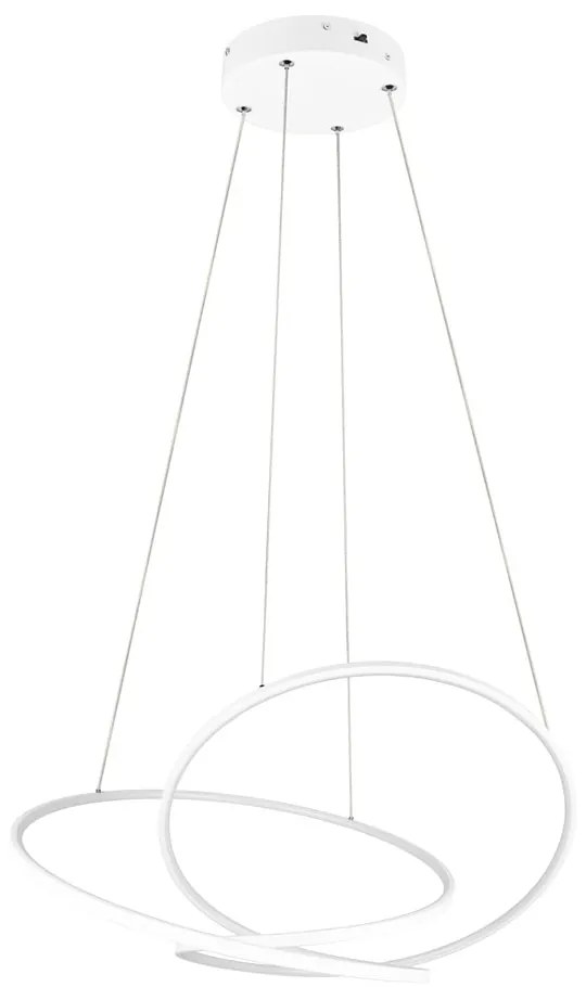 Biele LED stmievateľné závesné svietidlo Darvin – Trio