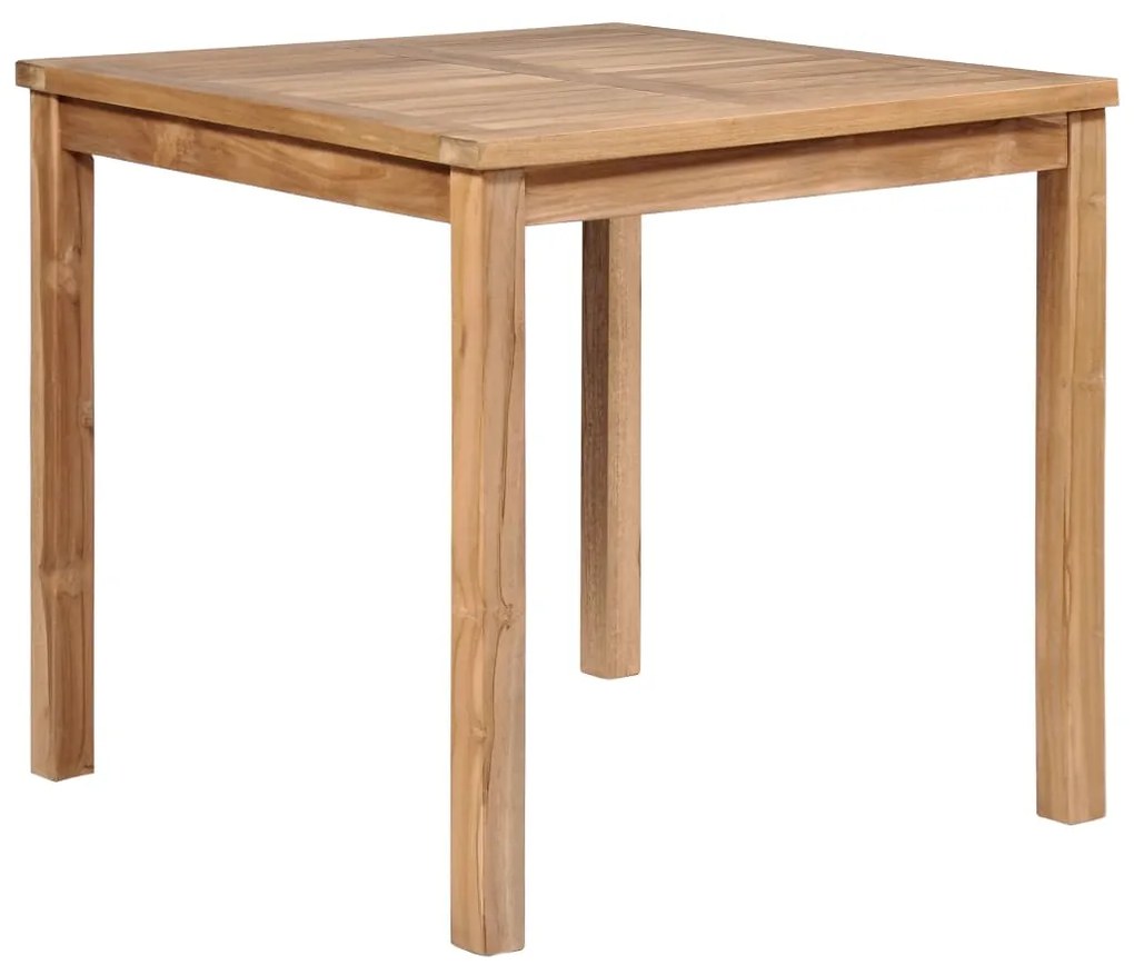 vidaXL Záhradný stôl 80x80x77 cm, tíkový masív