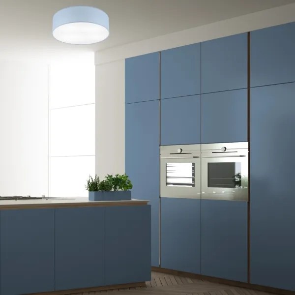 Stropné svietidlo SIRJA PASTEL DOUBLE 4xE27/15W/230V pr. 45 cm modrá