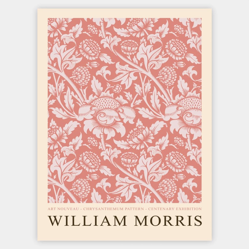 Plagát Chrysanthemum Pattern | William Morris