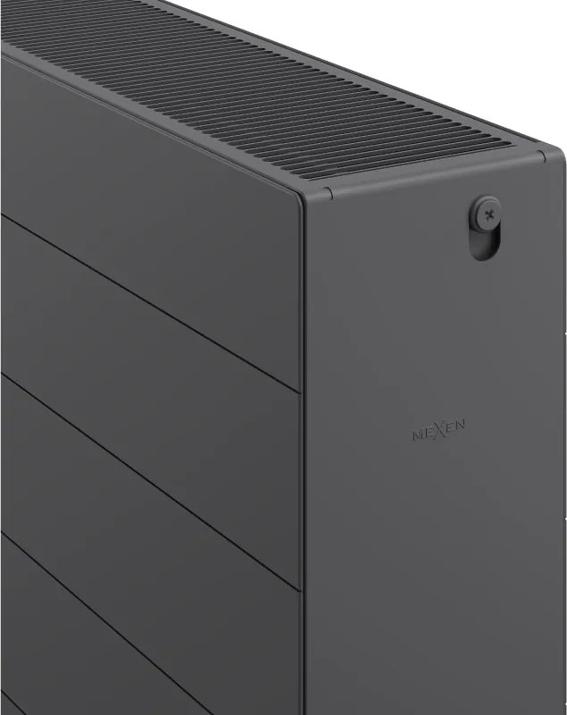 Mexen, panelový radiátor Mexen Line CL33 600 x 800 mm, bočné pripojenie, 1761 W, antracit - W433L-060-080-66
