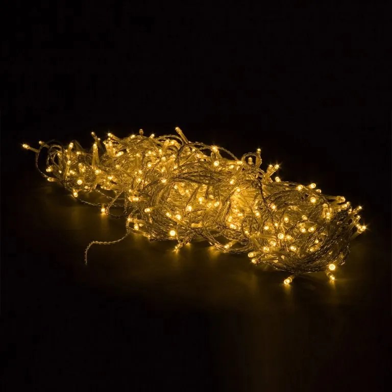 VOLTRONIC® 59576 Vianočné LED osvetlenie 10 m - teple biela 100 LED + ovládač BATÉRIE