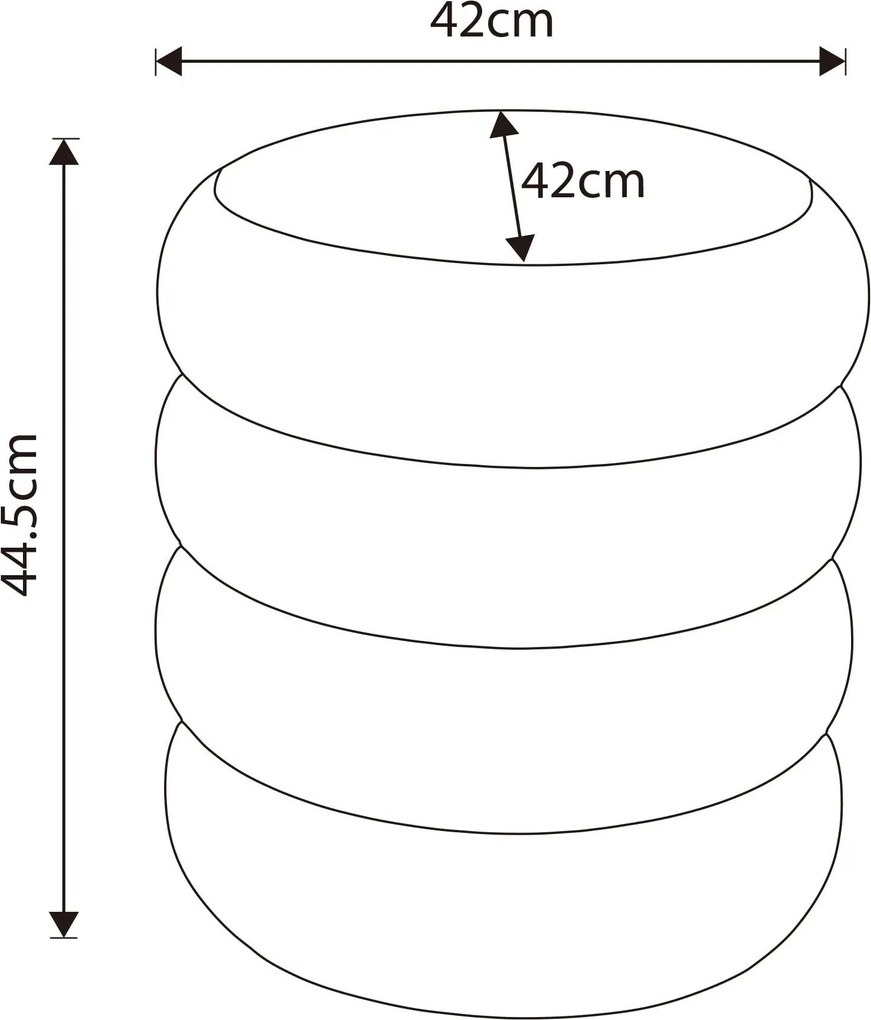 Taburet Snuggo I bílý