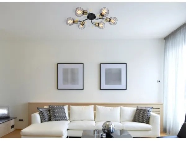 Globo 54113-6D - Prisadený luster LALLY 6xE27/40W/230V