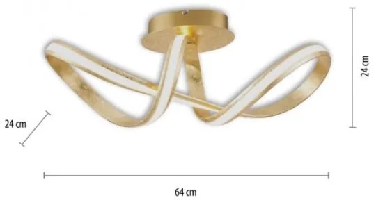 Paul Neuhaus 8331-12 - LED Stmievateľný prisadený luster MELINDA LED/30W/230V