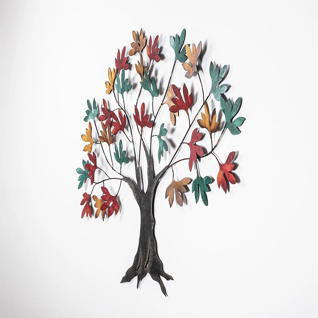 Nástenná kovová dekorácia Yggdrasil viacfarebná