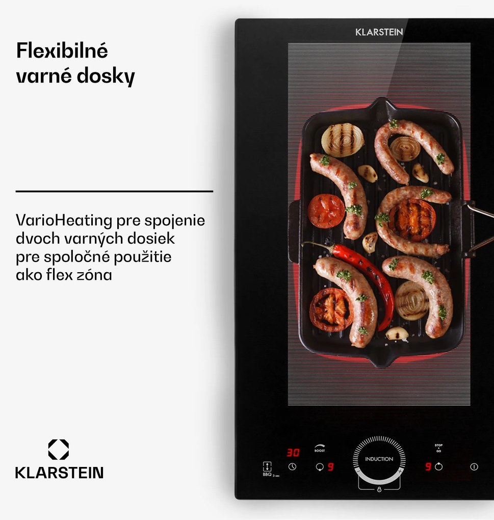 Klarstein Delicatessa Slim, indukčná varná doska, 3500 W, časovač, čierna